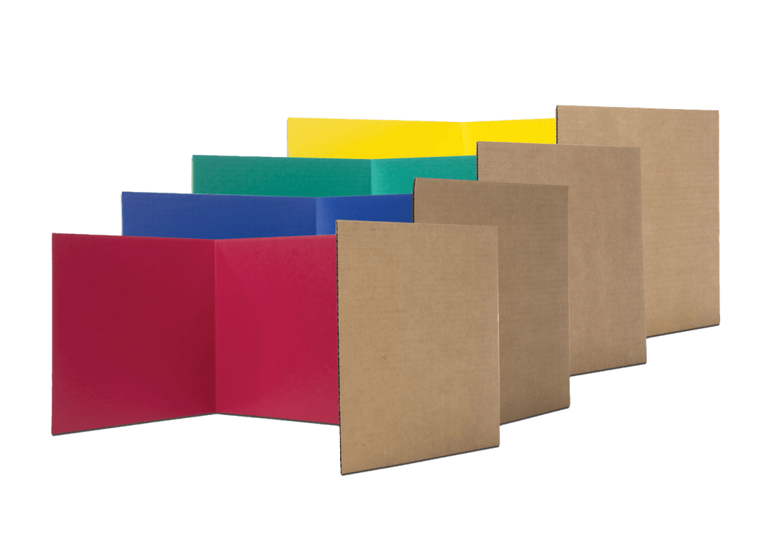 12" x 48" Corrugated Study Carrels-Dry Erase-Tools 4 Teaching-Classroom Decor and More