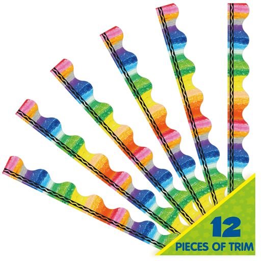 Crayola Rainbow Deco Trim-Borders-Tools 4 Teaching-Classroom Decor and More