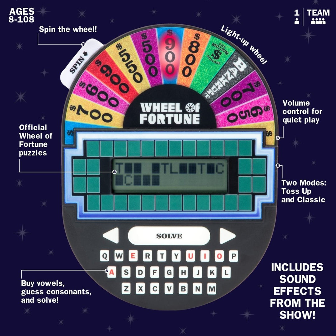 Wheel of Fortune Electronic Game-Games-Tools 4 Teaching-Classroom Decor and More