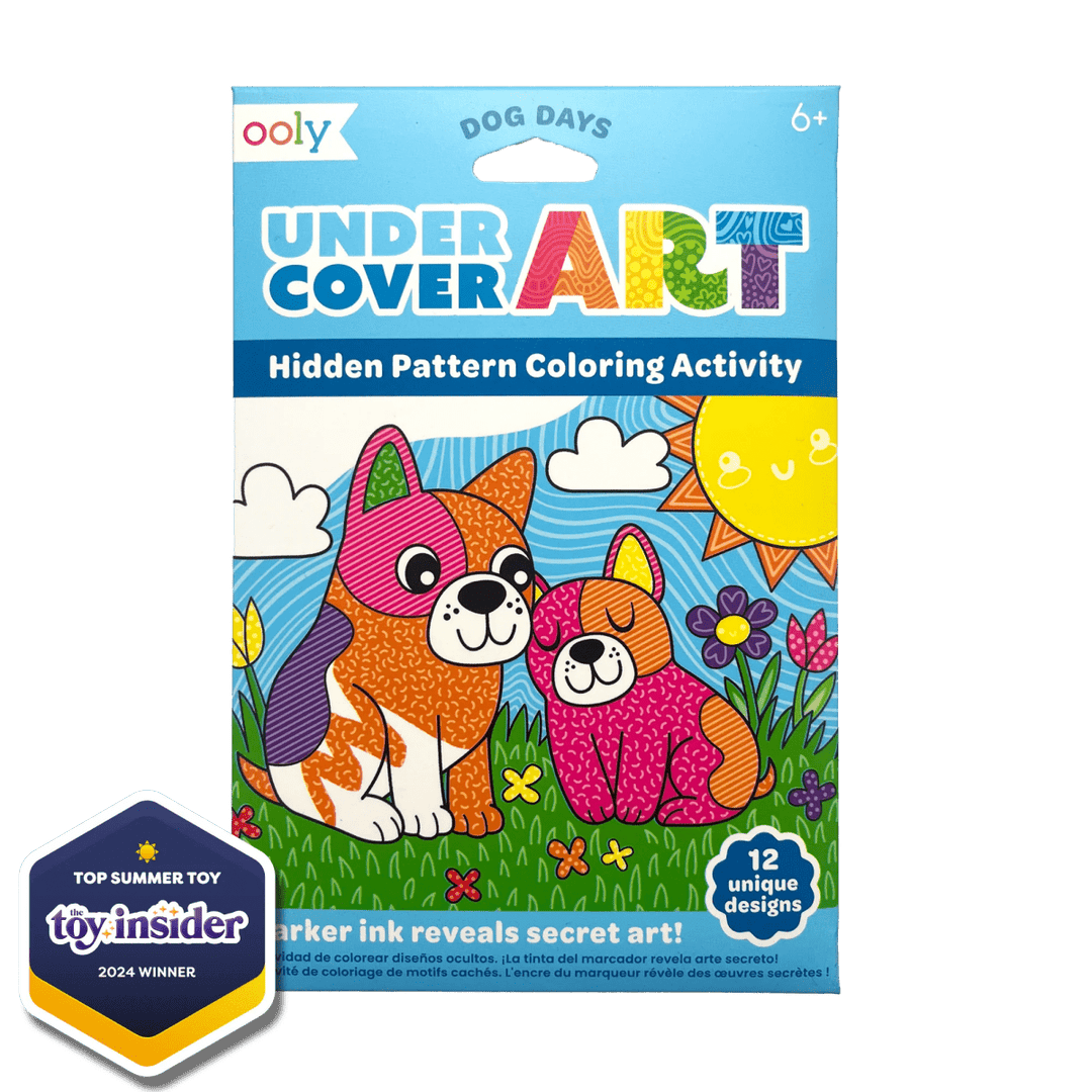 Undercover Art Hidden Pattern Coloring Activity Art Cards - Dog Days-Craft Activity-Tools 4 Teaching-Classroom Decor and More