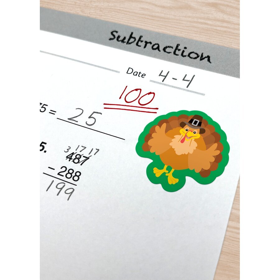 Turkey Stickers-Tools 4 Teaching-Classroom Decor and More