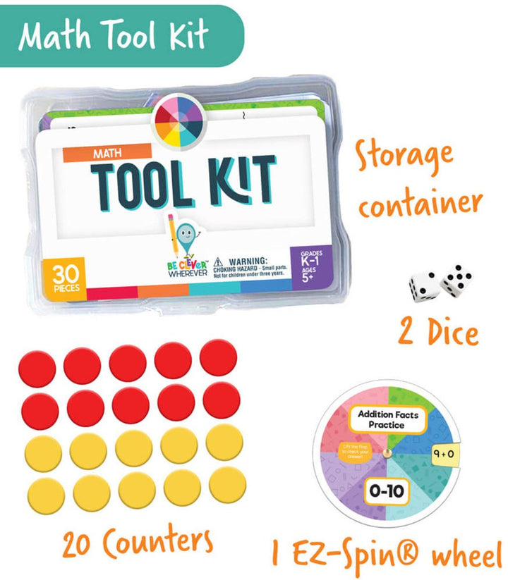 Math Tool Kit Manipulative Grade K-1 Math K–1-Math-Tools 4 Teaching-Classroom Decor and More