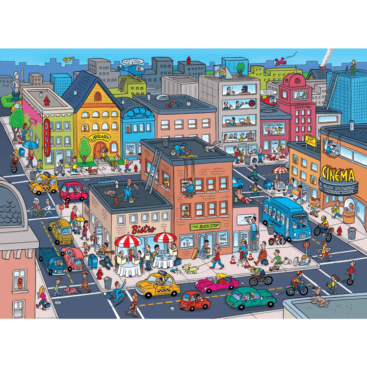 101 Things to Spot in Town - 101 Piece Jigsaw Puzzle-Puzzles-Tools 4 Teaching-Classroom Decor and More