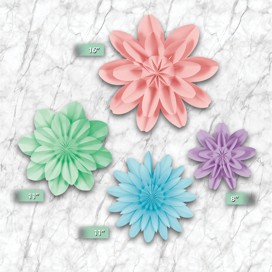 Pastel Pop Paper Flowers-Decor-Tools 4 Teaching-Classroom Decor and More