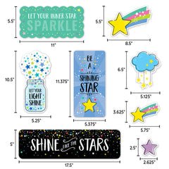 Star Bright Positive Thinking Mini Bulletin Board-Mini Bulletin Boards-Tools 4 Teaching-Classroom Decor and More