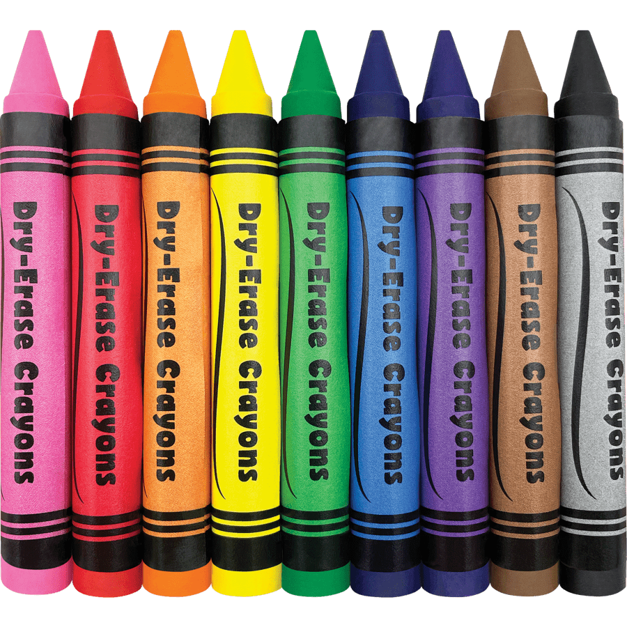 Colorful Dry-Erase Crayons-Dry Erase-Tools 4 Teaching-Classroom Decor and More