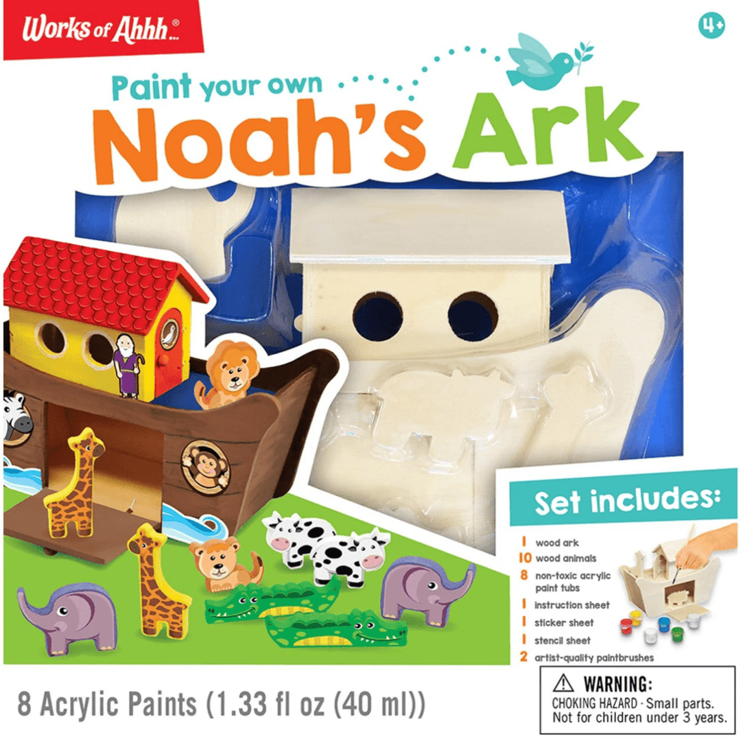 Noah's Ark Wood Craft & Paint Kit-Craft Activity-Tools 4 Teaching-Classroom Decor and More