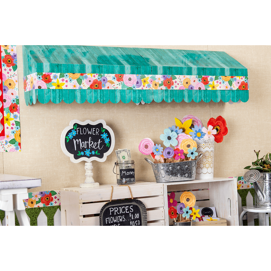 Wildflowers Straight Border Trim-Borders-Tools 4 Teaching-Classroom Decor and More