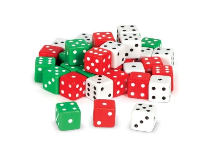 Dot Dice, Set of 36-Numbers, Counting & Sorting-Tools 4 Teaching-Classroom Decor and More