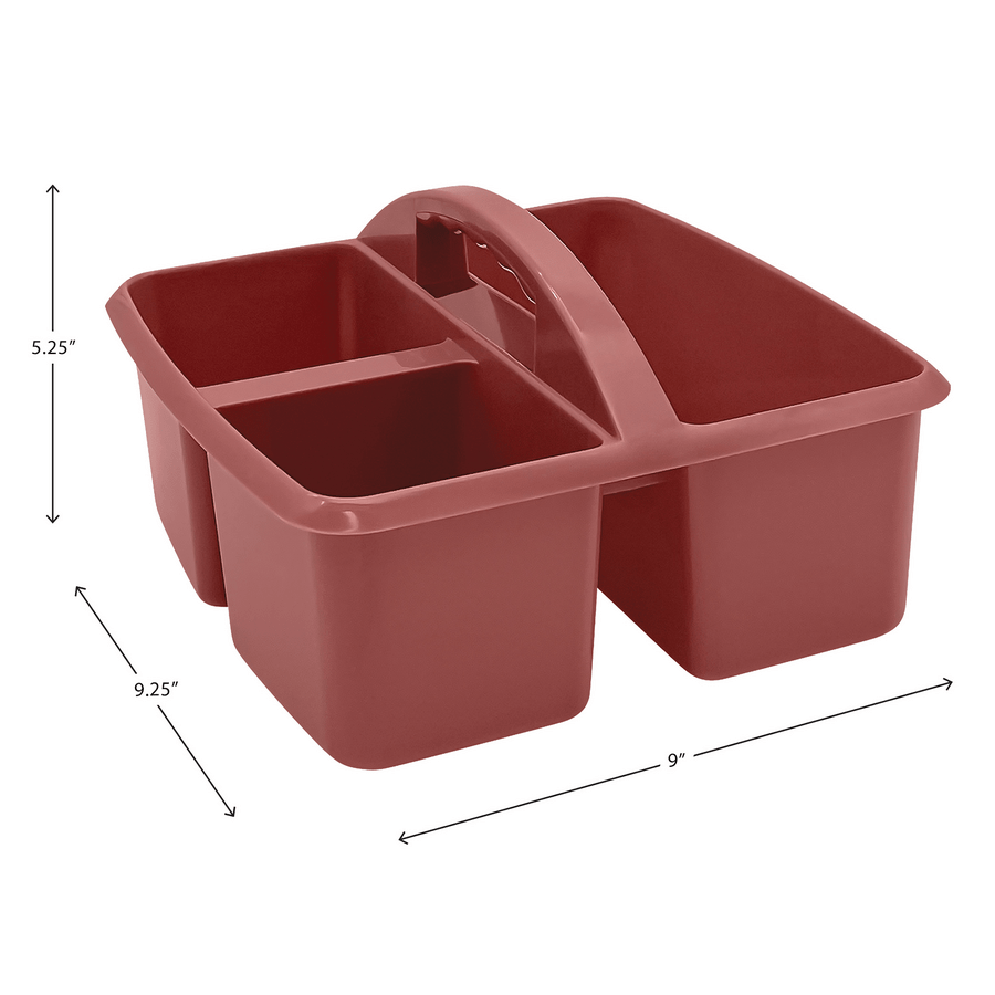 Plastic Storage Caddy: Deep Rose-Organization-Tools 4 Teaching-Classroom Decor and More