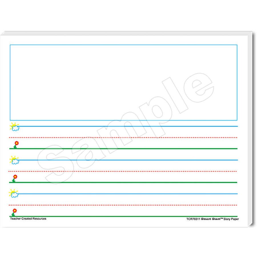 Smart Start K-1 Story Paper: 100 sheets-Story Paper-Tools 4 Teaching-Classroom Decor and More