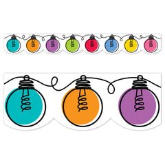 Core Decor Colorful Doodle Lights EZ Border-Borders-Tools 4 Teaching-Classroom Decor and More