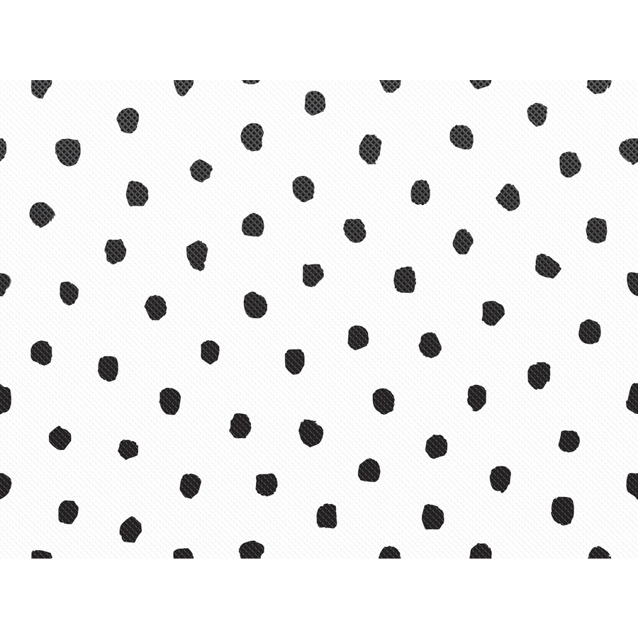 Better Than Paper® Bulletin Board Roll: Fun Size Black Painted Dots on White-Bulletin Board Paper - Better Than Paper-Tools 4 Teaching-Classroom Decor and More