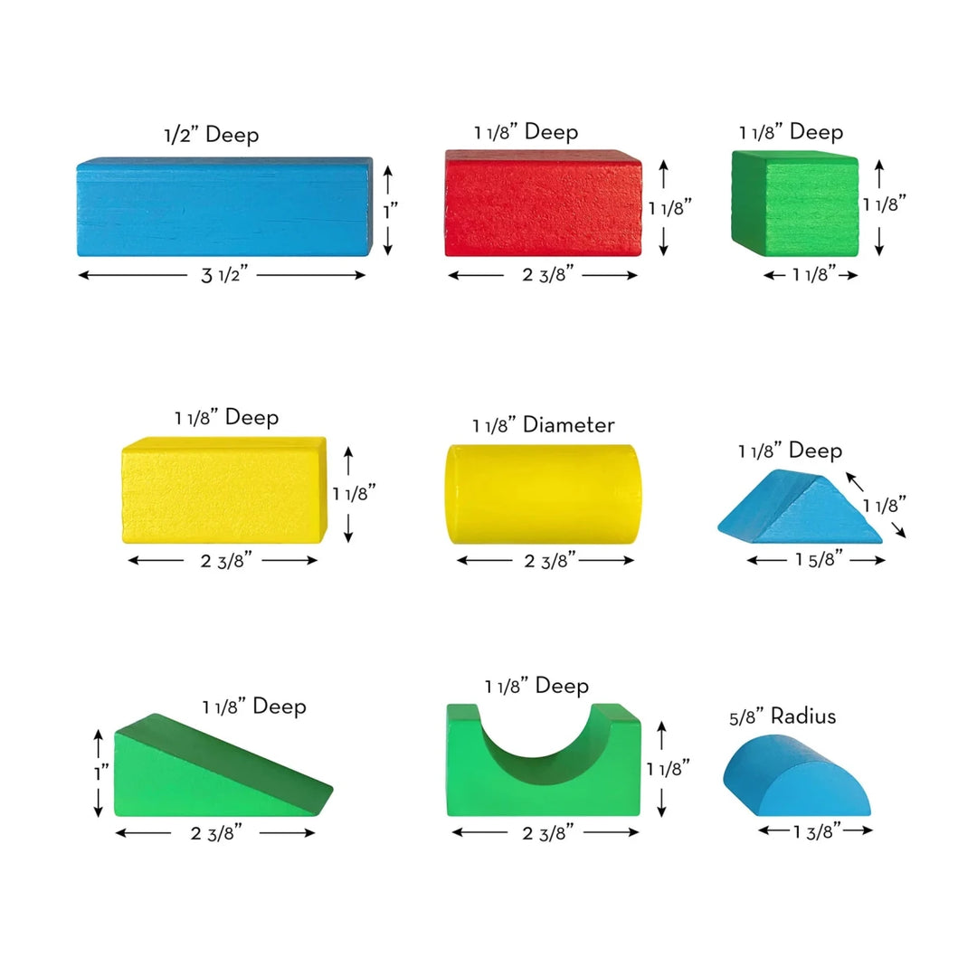 100 Wood Blocks Set - Tools 4 Teaching