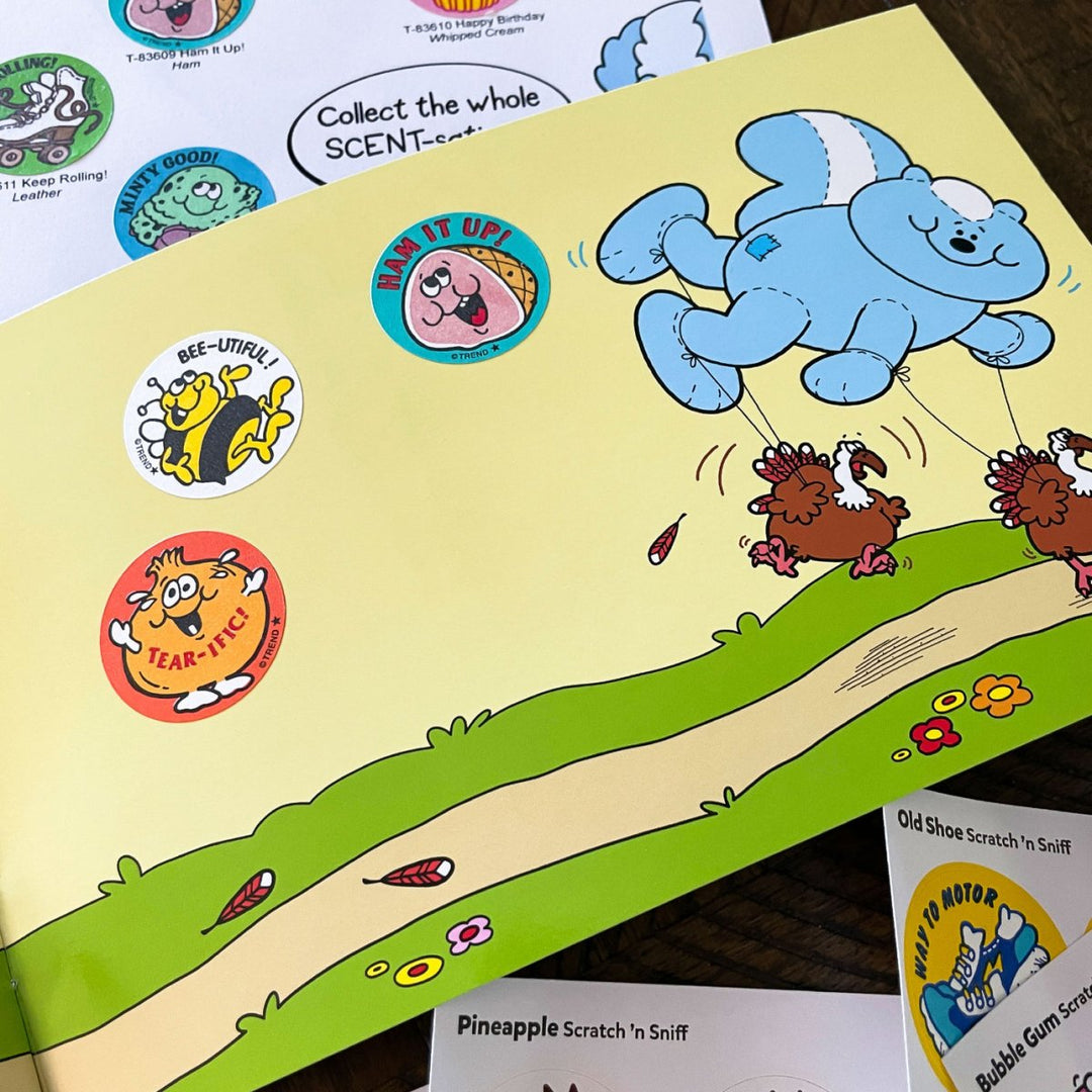 Bee-utiful!, Honey scent Retro Scratch 'n Sniff Stinky Stickers®-Stickers-Tools 4 Teaching-Classroom Decor and More