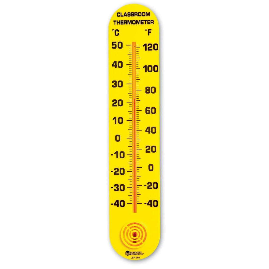 15" Classroom Thermometer-Fractions, Geometry & Measurement-Tools 4 Teaching-Classroom Decor and More