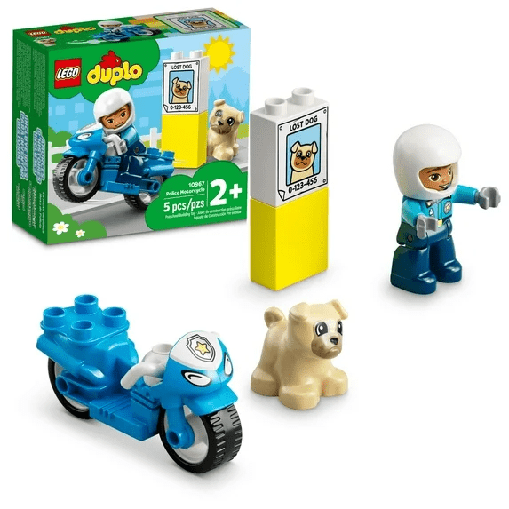 LEGO® DUPLO® Police Motorcycle-LEGO-Tools 4 Teaching-Classroom Decor and More