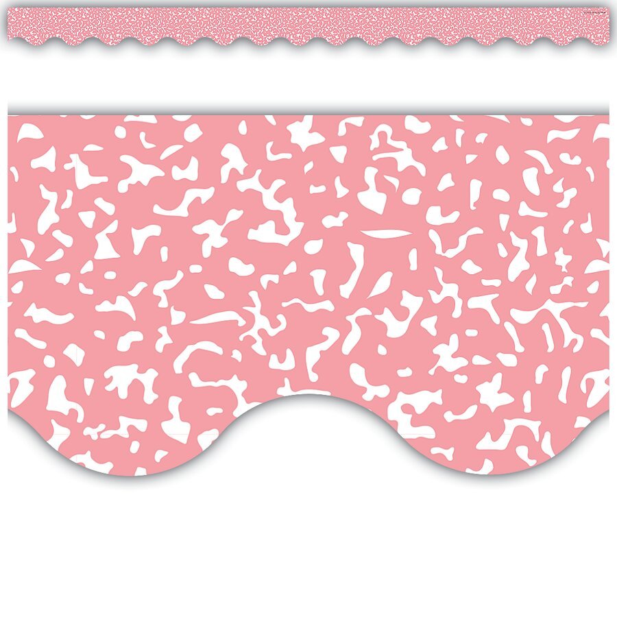 Composition Pink Scalloped Border Trim-Borders-Tools 4 Teaching-Classroom Decor and More