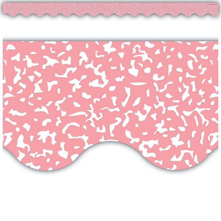 Composition Pink Scalloped Border Trim-Borders-Tools 4 Teaching-Classroom Decor and More
