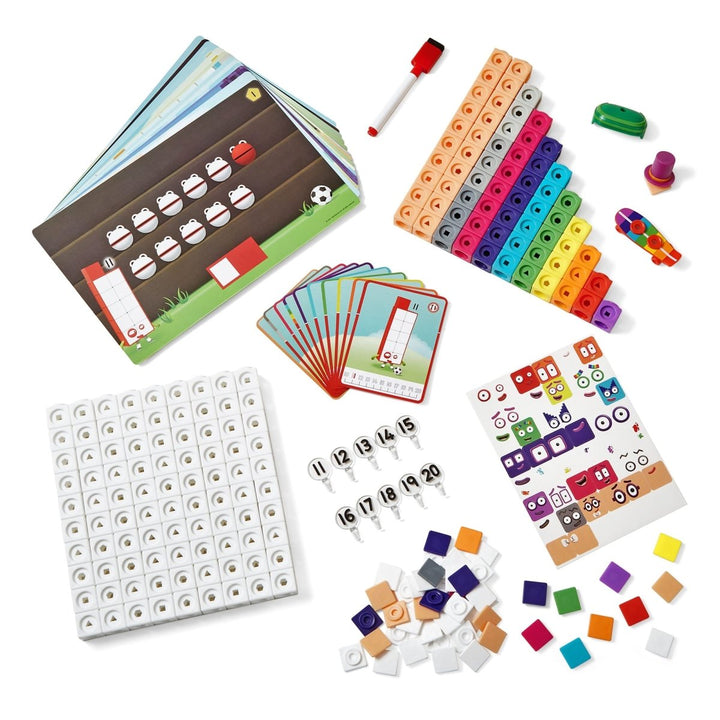 MathLink® Cubes Numberblocks 11–20 Activity Set-Numbers, Counting & Sorting-Tools 4 Teaching-Classroom Decor and More