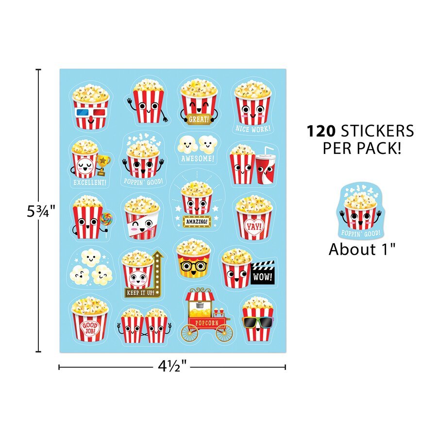 Popcorn Smelly Stickers-Stickers-Tools 4 Teaching-Classroom Decor and More