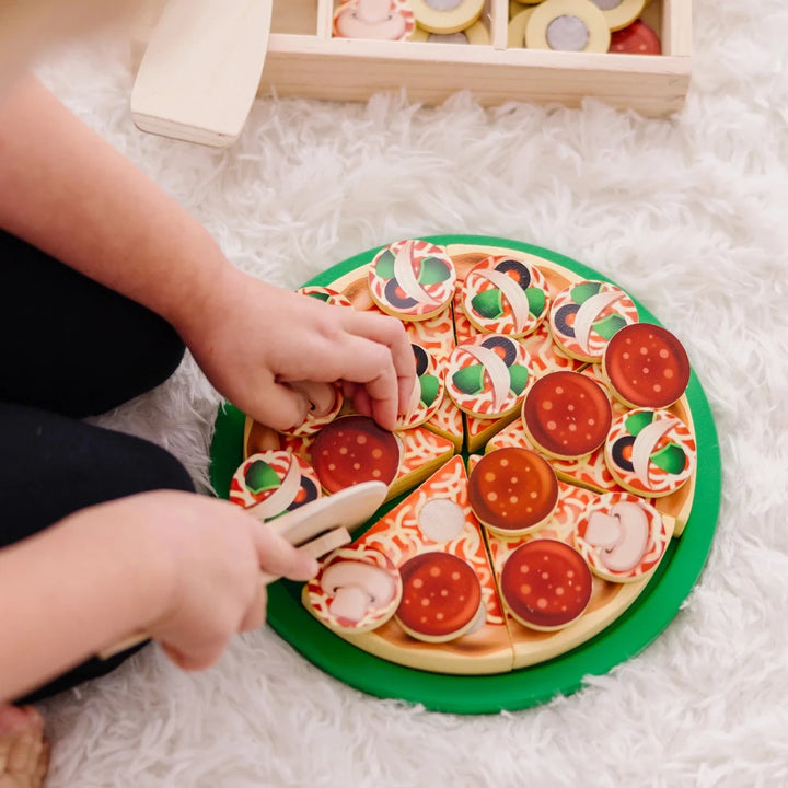 Pizza Party Wooden Play Food - Tools 4 Teaching