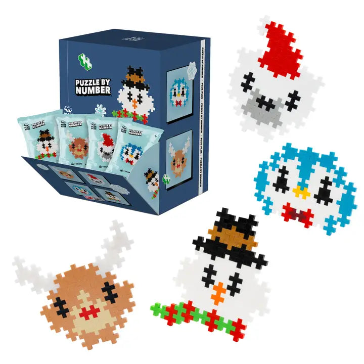 48pc Puzzle By Number- Holiday Faces Program (Assorted/ One Unit Per Sale)