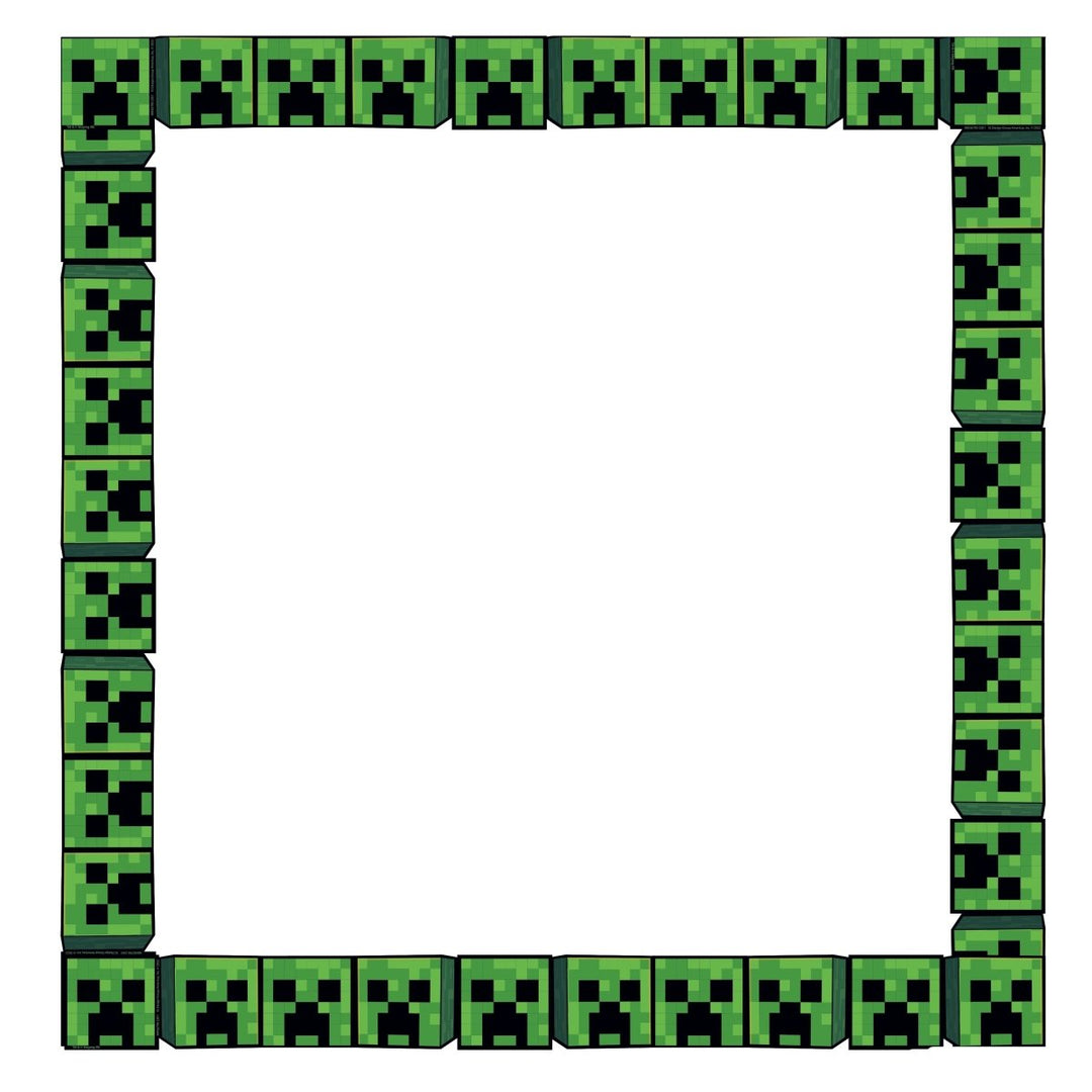 *Minecraft Character Lineup Deco Trim-Borders-Tools 4 Teaching-Classroom Decor and More