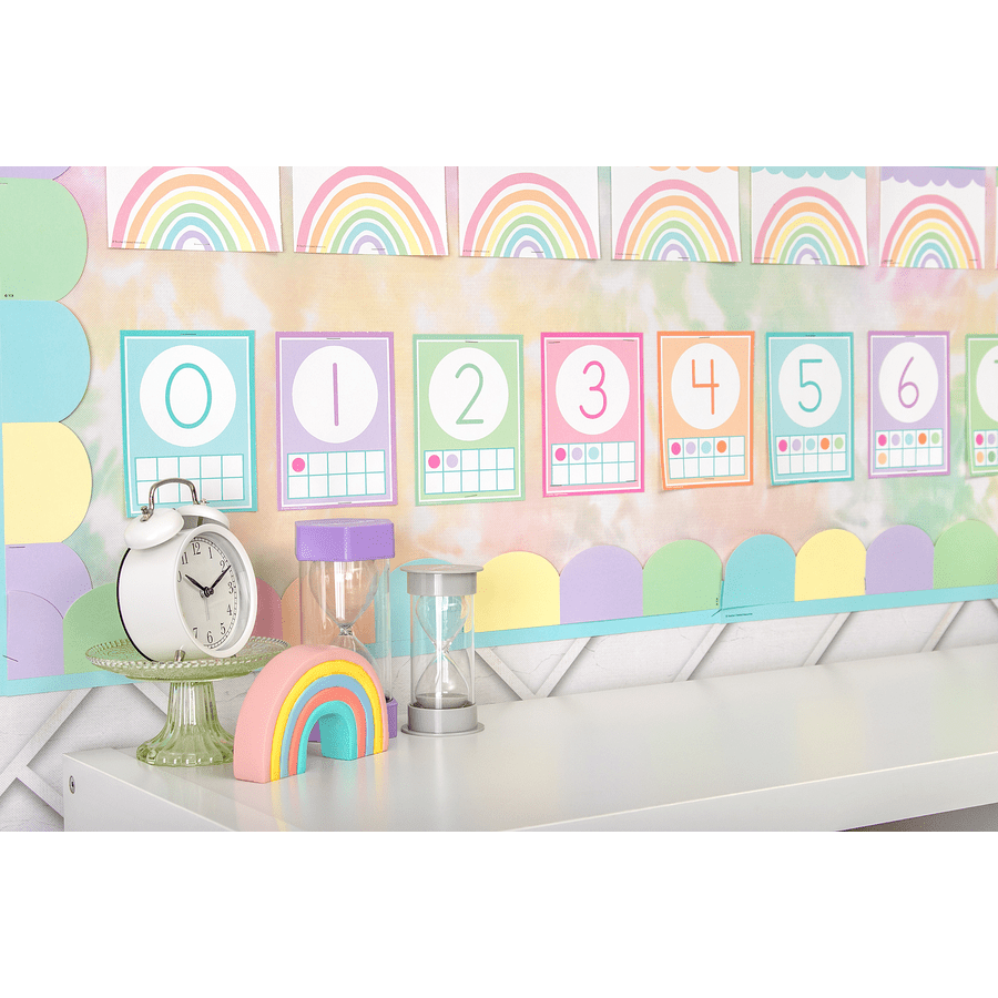 Pastel Pop Alphabet Bulletin Board-Bulletin Board Sets-Tools 4 Teaching-Classroom Decor and More