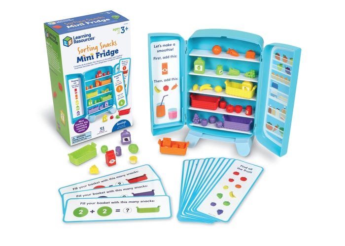 Sorting Snacks Mini Fridge-Play Food-Tools 4 Teaching-Classroom Decor and More