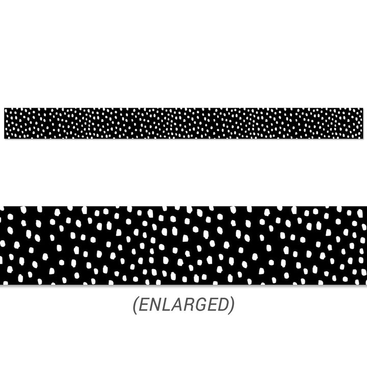 Messy Dots on Black EZ Border-Borders-Tools 4 Teaching-Classroom Decor and More