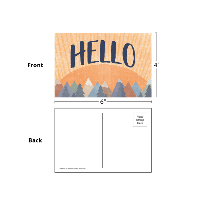 Moving Mountains Hello Postcards-Postcards-Tools 4 Teaching-Classroom Decor and More