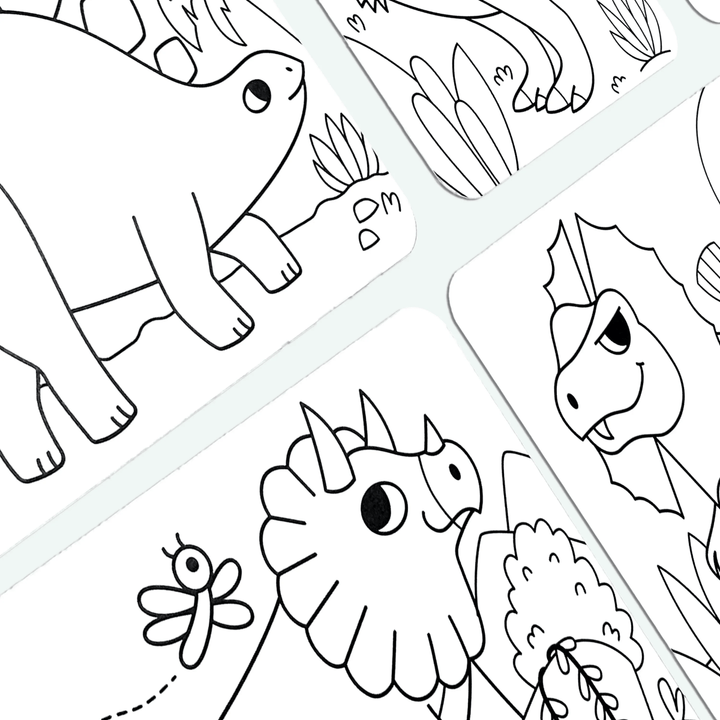 Undercover Art Hidden Pattern Coloring Activity Art Cards - Dino Tales-Activity Pads-Tools 4 Teaching-Classroom Decor and More