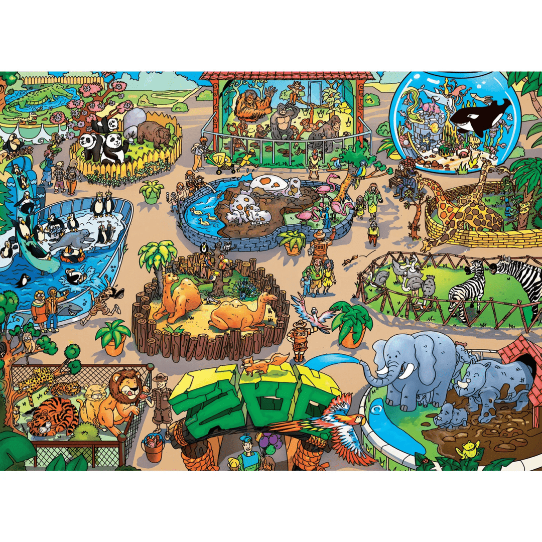 101 Things to Spot at the Zoo - 101 Piece Jigsaw Puzzle-Puzzles-Tools 4 Teaching-Classroom Decor and More