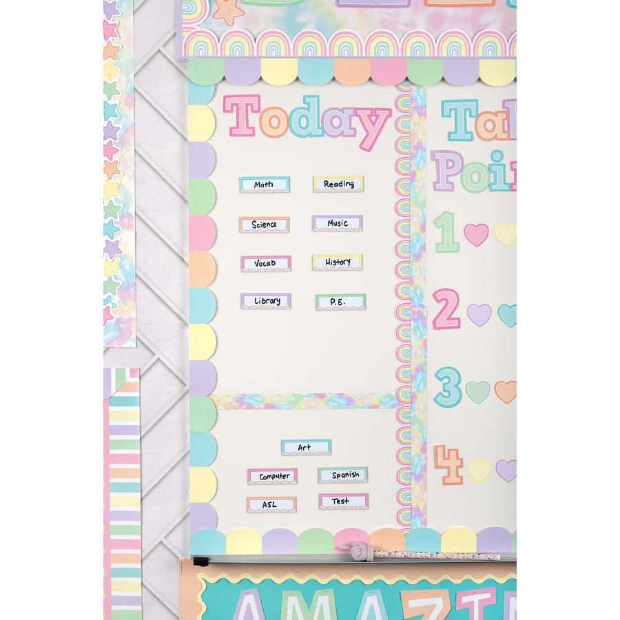 Pastel Pop Rainbow Labels Magnetic Accents-Magnetic-Tools 4 Teaching-Classroom Decor and More