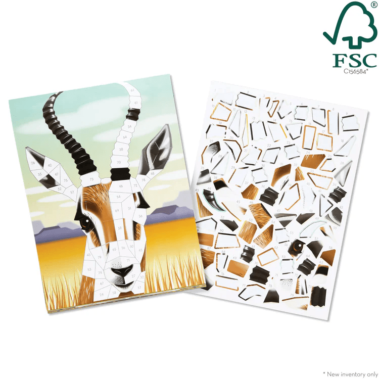 Mosaic Sticker Pad - Safari-Activity Pads-Tools 4 Teaching-Classroom Decor and More