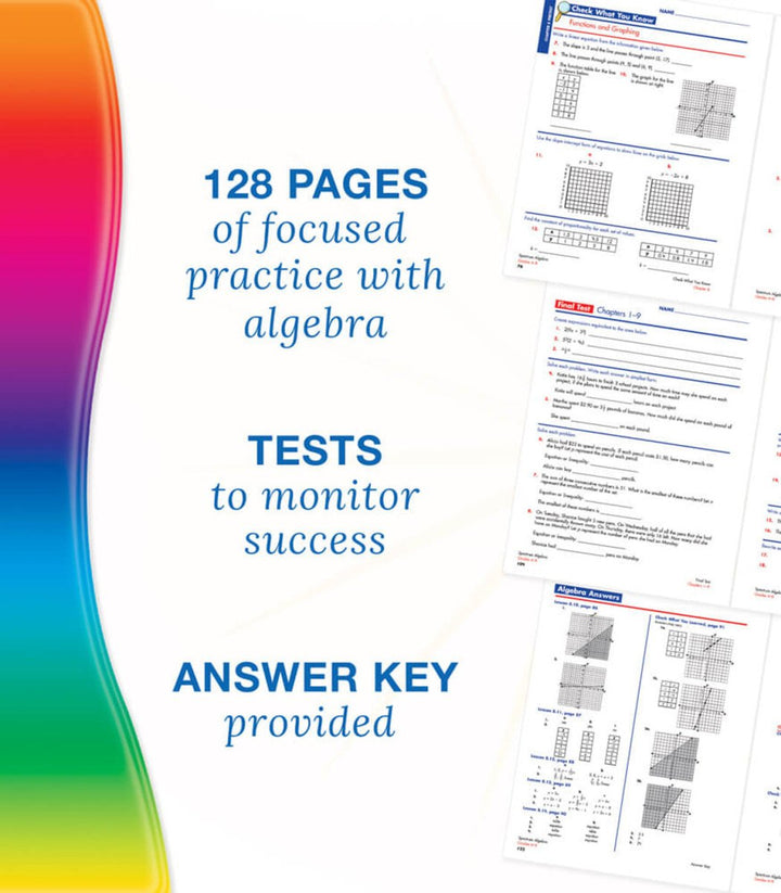 Spectrum Algebra Workbook Grade 6 - 8 Paperback - Tools 4 Teaching