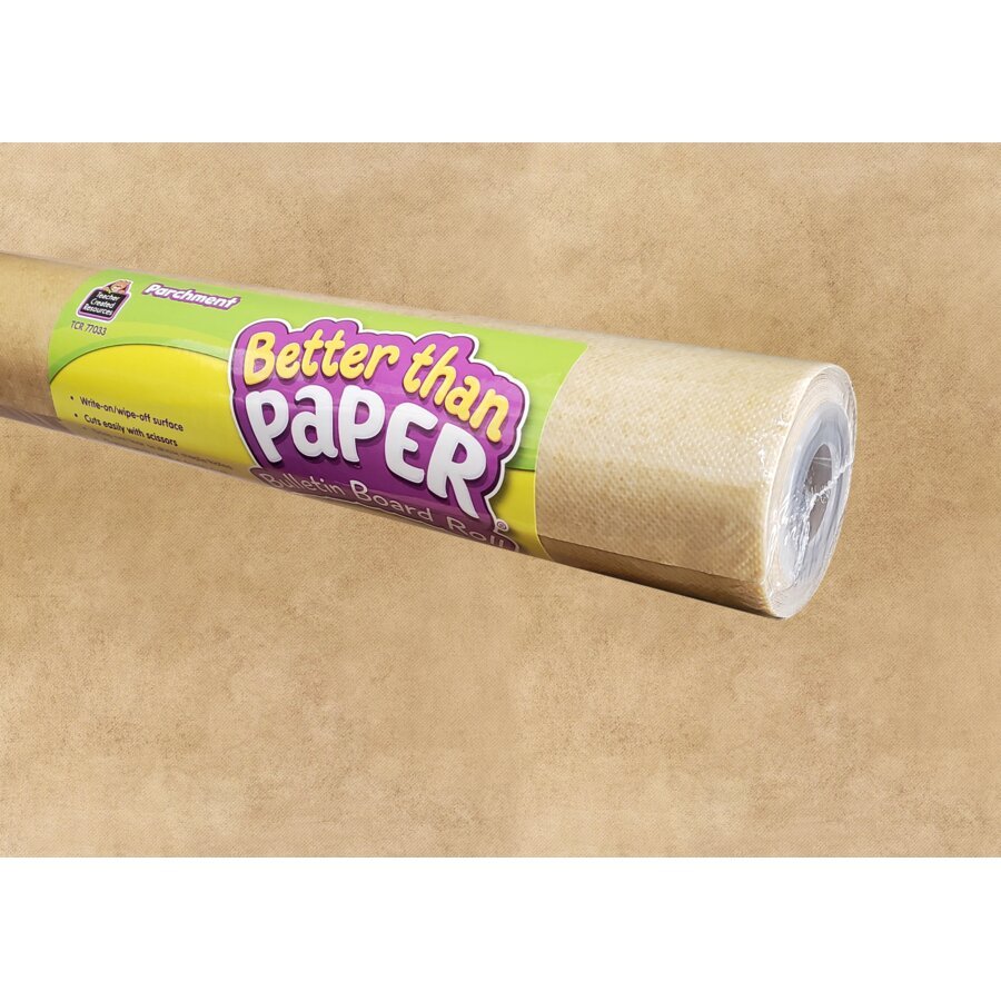 Better Than Paper® Bulletin Board Roll: Parchment-Bulletin Board Paper - Better Than Paper-Tools 4 Teaching-Classroom Decor and More
