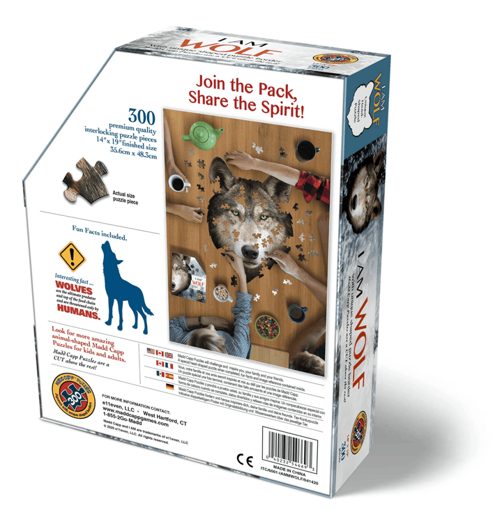 *I AM WOLF 300 pcs Puzzle-Puzzles-Tools 4 Teaching-Classroom Decor and More