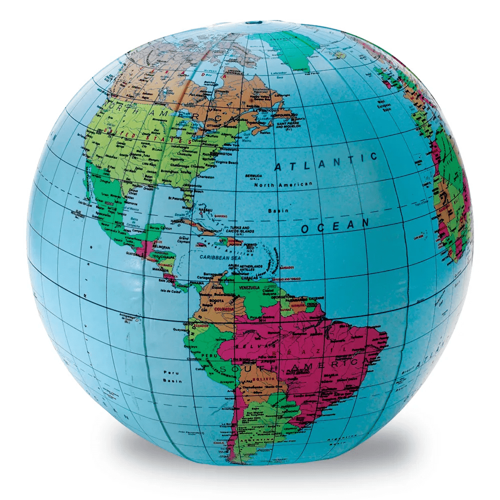 Inflatable World Globe-Maps & Globes-Tools 4 Teaching-Classroom Decor and More