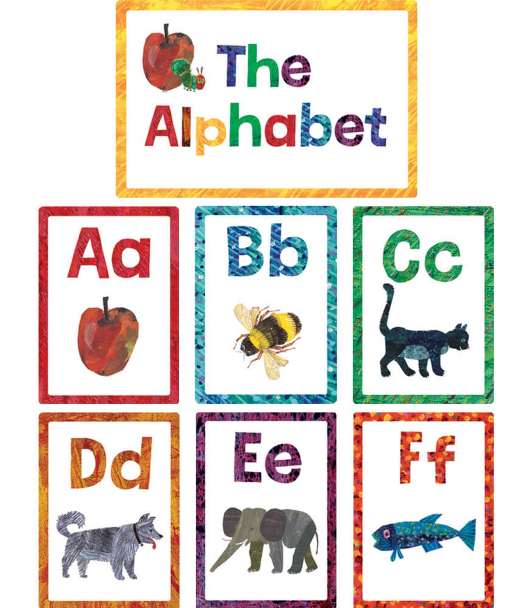 World of Eric Carle™ Alphabet Bulletin Board Set Grade PK-2-Bulletin Board Sets-Tools 4 Teaching-Classroom Decor and More