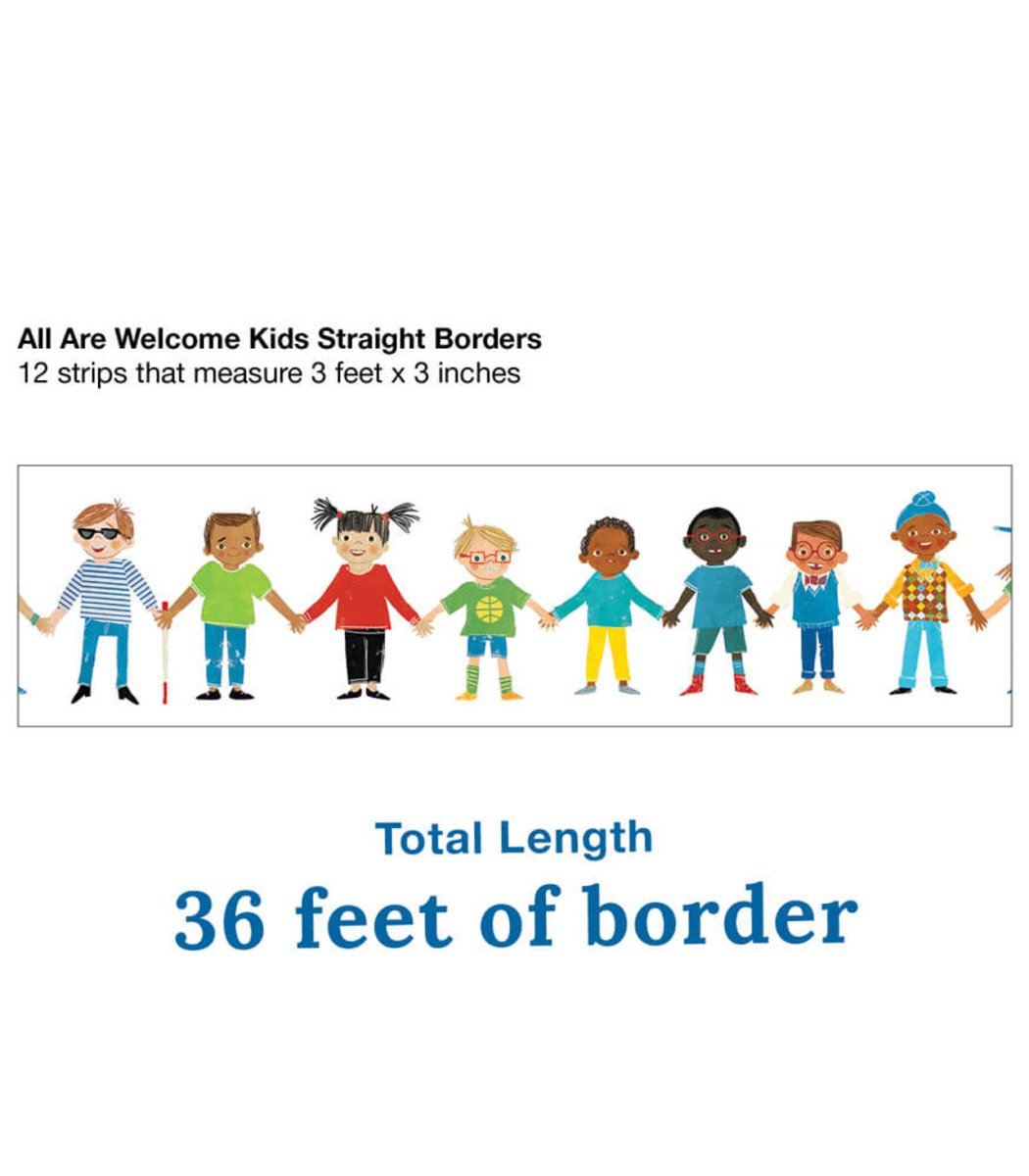 All Are Welcome: Kids Straight Bulletin Board Borders-Borders-Tools 4 Teaching-Classroom Decor and More