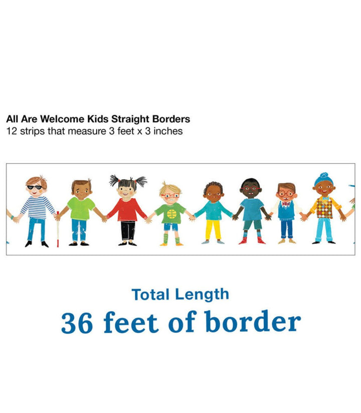 All Are Welcome: Kids Straight Bulletin Board Borders-Borders-Tools 4 Teaching-Classroom Decor and More