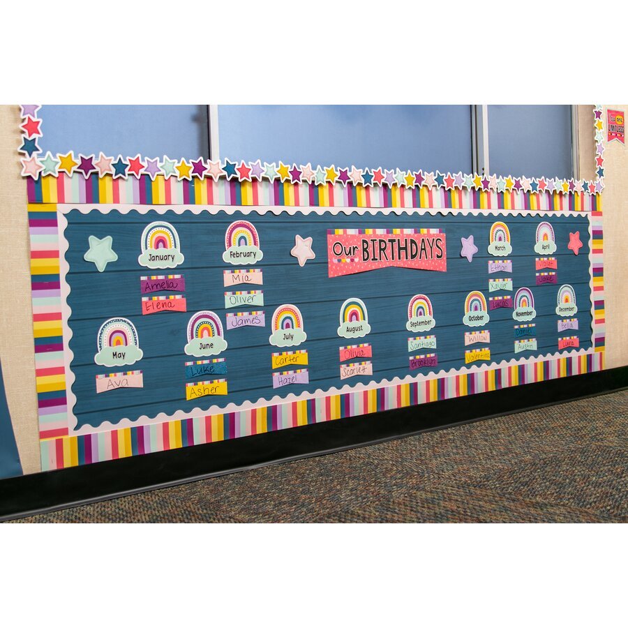 Better Than Paper® Bulletin Board Roll: Admiral Blue Wood-Bulletin Board Paper - Better Than Paper-Tools 4 Teaching-Classroom Decor and More