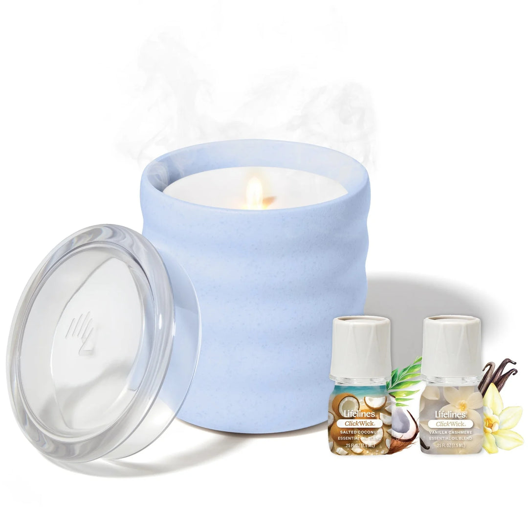 Flameless Candle Diffuser- Bubble Blue