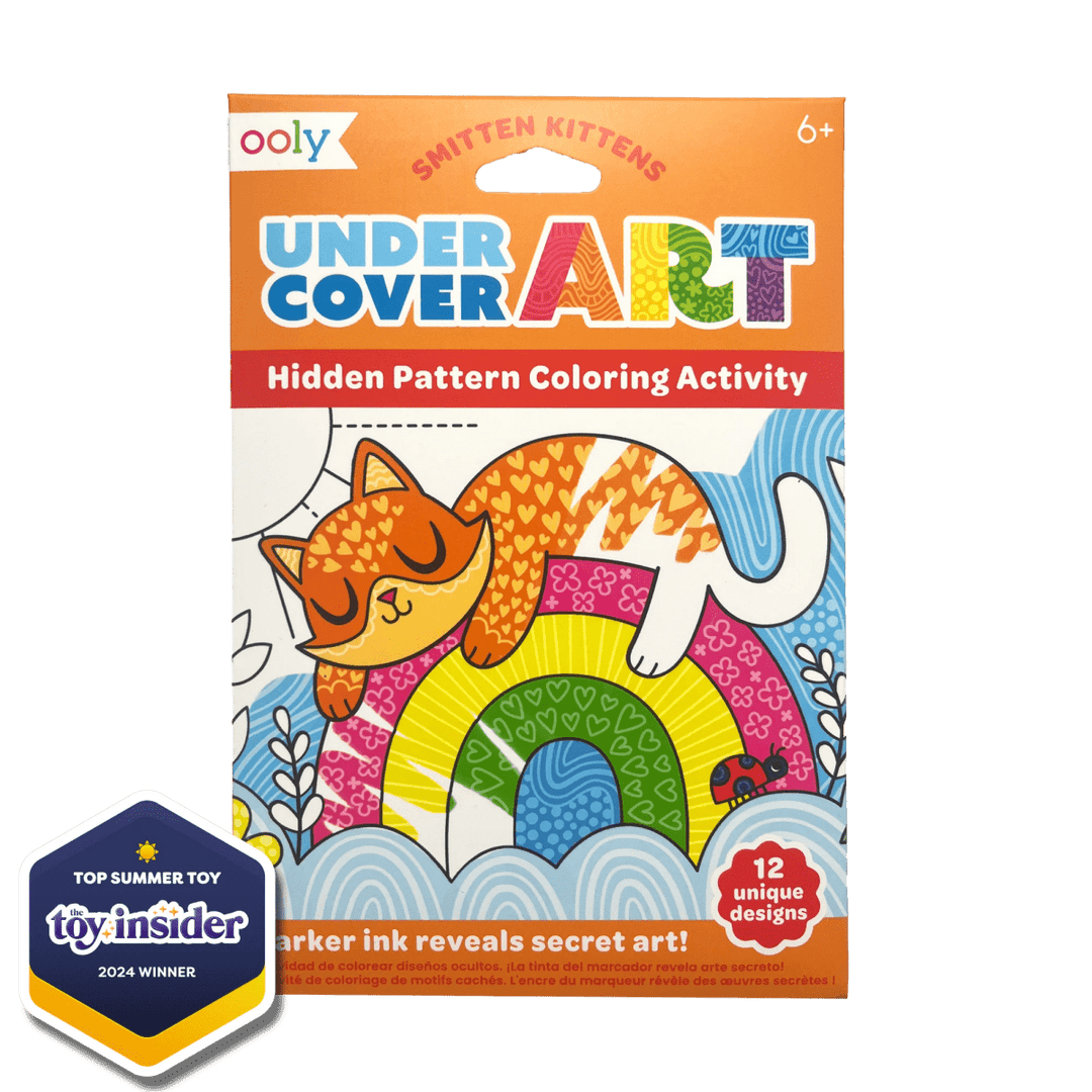 Undercover Art Hidden Pattern Coloring Activity Art Cards - Smitten Kittens-Activity Pads-Tools 4 Teaching-Classroom Decor and More