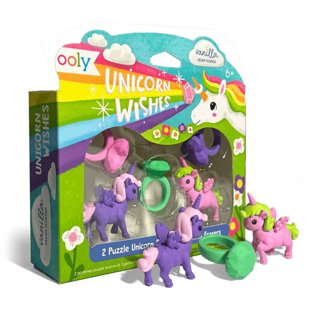 Unicorn Wishes Scented Puzzle Erasers - Set of 5-Art Supplies-Tools 4 Teaching-Classroom Decor and More