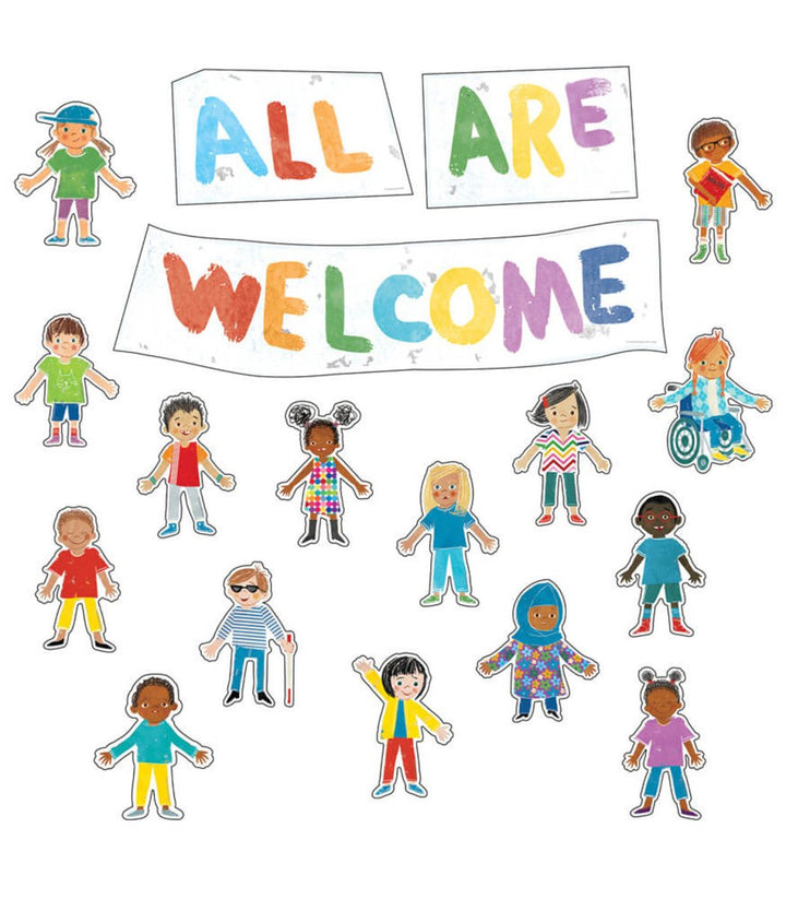 All Are Welcome: Bulletin Board Set-Bulletin Board Sets-Tools 4 Teaching-Classroom Decor and More