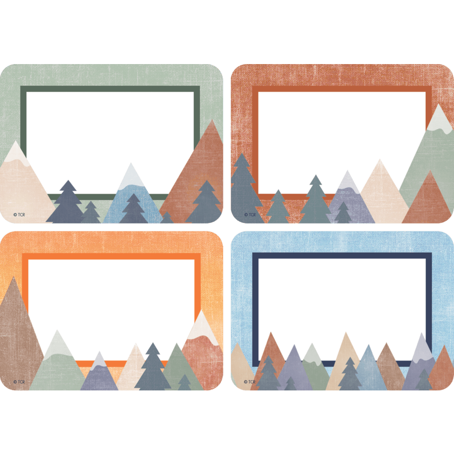 Moving Mountains Name Tags/Labels - Multi-Pack-Nameplates & Name Tags-Tools 4 Teaching-Classroom Decor and More