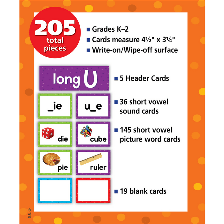 Long Vowel Pocket Chart Cards-Pocket Charts-Tools 4 Teaching-Classroom Decor and More